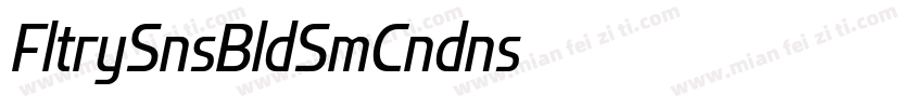 Flatory Sans Bold SemiCondensed字体转换